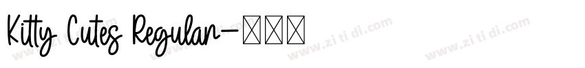 Kitty Cutes Regular字体转换